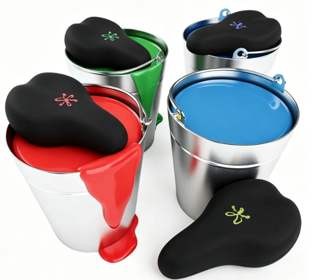 quality Industrial Silicone Screen Printing Ink, Bake Required, Full Pantone Color Range, Equipped With Hardener & Solvent factory
