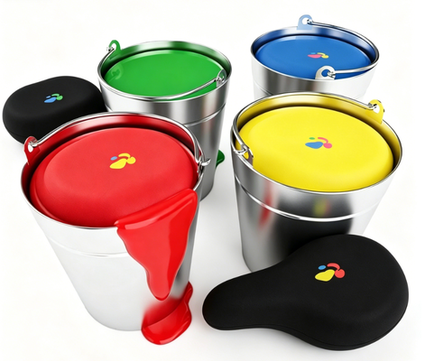 quality Full Pantone Color Silicone Printing Ink, Bake Type Screen Ink With Solvent & Hardener for Logo Decoration factory